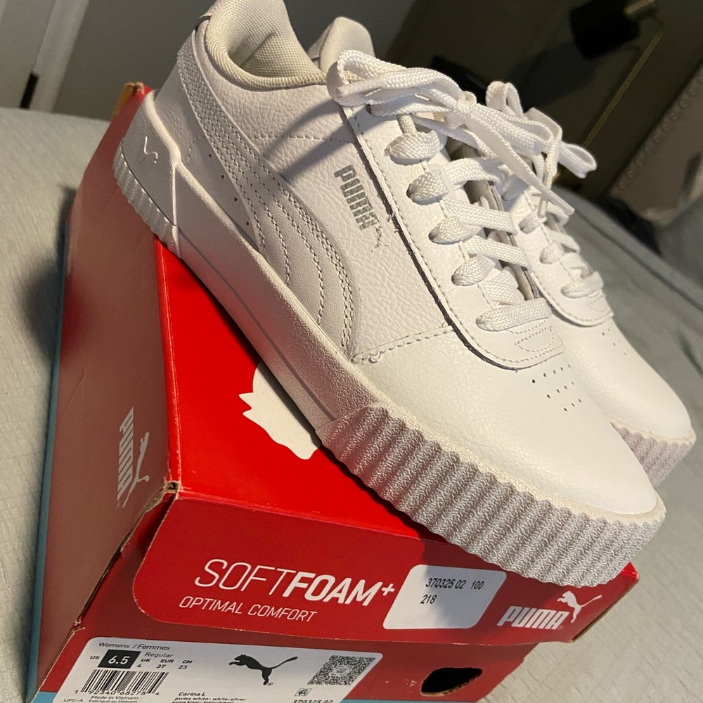 Puma SoftFoam+ White Comfort Sneakers